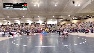 A 144 lbs Semifinal - Wyatt Davis, Whitwell High School vs Ezra Finstad, Gibbs High School