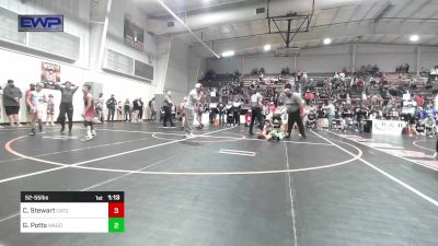 52-55 lbs Rr Rnd 2 - Cole Stewart, Catoosa Youth Wrestling vs Garrett Potts, Wagoner Takedown Club