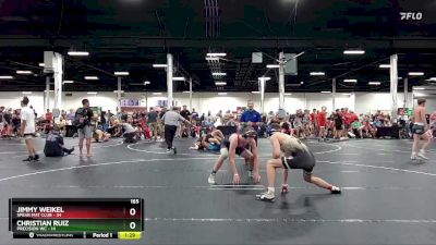 165 lbs Round 3 (4 Team) - Jimmy Weikel, Spear Mat Club vs Christian Ruiz, Precision WC