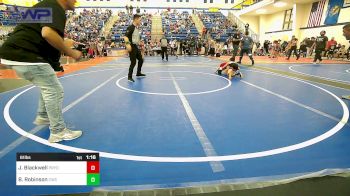 61 lbs Rr Rnd 1 - Jackson Blackwell, Pryor Tigers vs Bradley Robinson, Claremore Wrestling Club