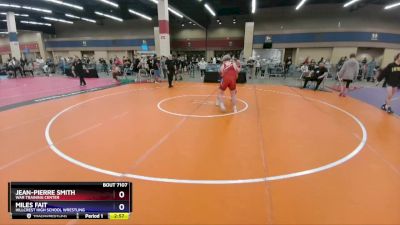 215 lbs Cons. Round 4 - Jean-Pierre Smith, WAR Training Center vs Miles Fait, Hillcrest High School Wrestling