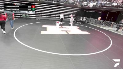 5A 110 lbs Cons. Round 3 - Aubrey Meyer, Cedar Valley vs Jaynie Cannon, Granger