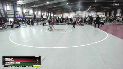 85 lbs Cons. Round 2 - Hudson LaRose, Hook`Em W.C. vs Ren Kay, Team Prestige