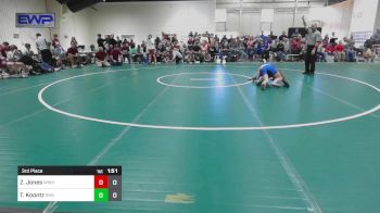 106 lbs 3rd Place - Zamier Jones, Woodrow Wilson vs TL Koontz, Ripley High School