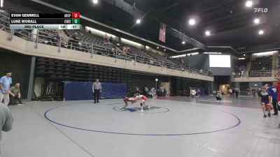 58 lbs 3rd Place - Evan Gemmell, Arkport vs Luke Worall, Chesapeake
