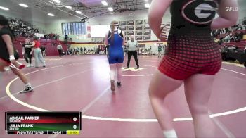 190 lbs Semifinal - Julia Frank, CENTER vs Abigail Parker, GALLATIN