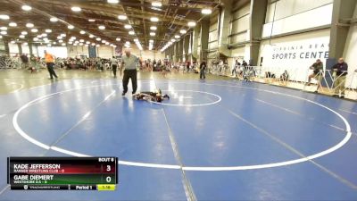 48 lbs Rd# 5- 3:45pm Friday Final Pool - Gabe Diemert, Westshore D.S vs Kade Jefferson, Ranger Wrestling Club