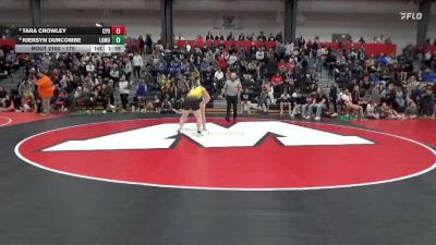 170 lbs Quarterfinal - Tara Crowley, Center Point-Urbana vs Kiersyn Duncombe, Louisa-Muscatine