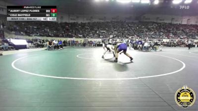 B4A-157 lbs Quarterfinal - Albert Lopez Flores, Bristow vs Cole Mayfield, Sallisaw