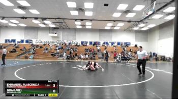 141 lbs Cons. Round 2 - Emmanuel Plascencia, Fresno City College vs Noah Abel, Sierra College