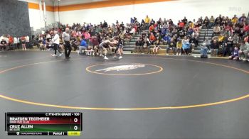 100 lbs Champ. Round 1 - Braeden Tegtmeier, Indee Mat Club vs Cruz Allen, DC Elite