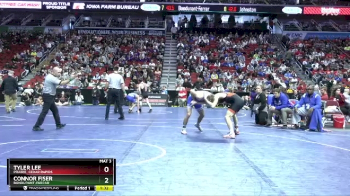 3A-132 lbs Quarterfinal - Connor Fiser, Bondurant-Farrar vs Tyler Lee ...