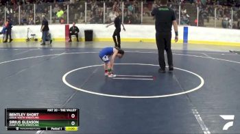 40 lbs Cons. Round 3 - Bentley Short, Leslie Youth Wrestling vs Sirius Gleason, Evart Youth Wrestling