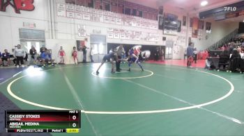 110 lbs Champ. Round 1 - Abigail Medina, Western vs Cassidy Stokes, Heritage