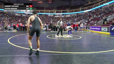121 lbs Consi 2 - Garrett Weyandt, Chestnut Ridge vs Davion Edmond, Cathedral Prep