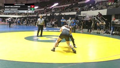 Cons. Semi - Brent Gregory, Hickory Wrestling Club vs Wyatt Williamson, Williamsburg Wrestling Club