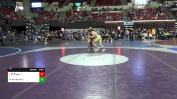 170 lbs Quarterfinal - Drew Zwak, Bishop Ryan vs Percy Bechtold, Choteau Bulldogs