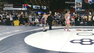 165 lbs Cons. Sub-rd Of 32 - John Manning, Ohio vs Jacob Jones, Connecticut