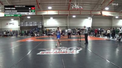 133 lbs Champ. Round 2 - Landon Evans, Thomas More vs Travis Long, Bellarmine