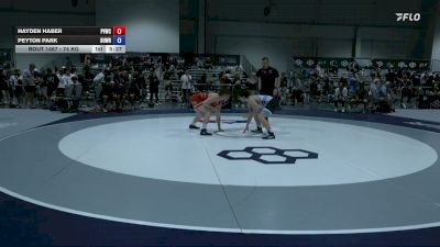 74 kg Cons. Rd Of 128 - Hayden Haber, Purple Valley Wrestling Club vs Peyton Park, BullTrained Wrestling
