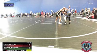 105 lbs Cons. Semi - Cooper Freund, Kansas Young Guns vs Andrew Peterson, Topeka Blue Thunder