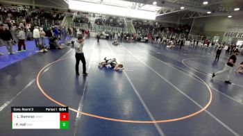 92 lbs Cons. Round 3 - Preston Hall, Sublime Wrestling Academy vs Lexander Ramirez, 208 Badgers Wrestling Club