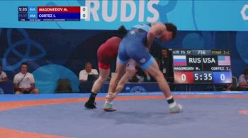 57 kg Finals 1-2 - Magomed Magomedov, Russia vs Isaiah Cortez, United States