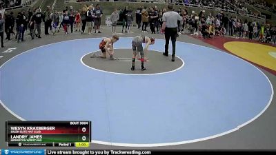 67 lbs Champ. Round 1 - Wesyn Kraxberger, Salem Elite Mat Club vs Landry James, Hermiston Wrestling