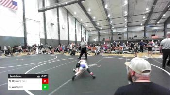 50 lbs Semifinal - Nayelli Romero, Salem Elite vs Sawyer Watts, Mat Demon WC