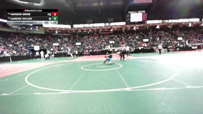 130 lbs Champ. Round 2 - Landon Taylor, NA vs Hudson Grine, POC3