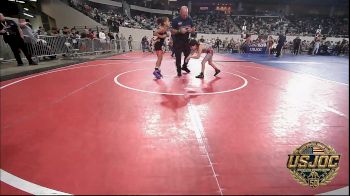 55 lbs Consi Of 8 #2 - Teagen Martinez, Carl Albert vs Samantha Ham, Nebraska Wrestling Academy