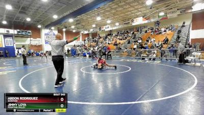 132 lbs Cons. Semi - Jimmy Loya, Fountain Valley vs Abdon Rodriguez, Barstow