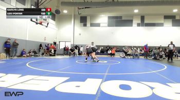 190 lbs Rr Rnd 5 - Kaitlyn Long, Henryetta vs Lexi Porter, Pawhuska Huskies JH