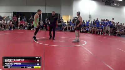 250 lbs Placement Matches (8 Team) - Garrett Dagestad, Wisconsin vs Michael Hardin, Illinois