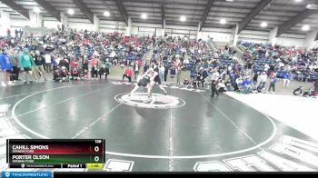 126 lbs Cons. Semi - Porter Olson, Spanish Fork vs Cahill Simons, Spanish Fork