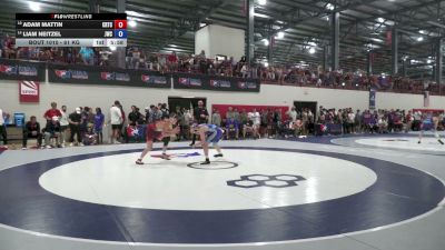 61 kg Champ. Rd Of 32 - Adam Mattin, California Regional Training Center (CA RTC) vs Liam Neitzel, Jackrabbit Wrestling Club