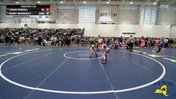 77 lbs Quarterfinal - Mazzy Beardsley, Divas Of Destruction Wrestling Club vs Logan Randall, Club Not Listed