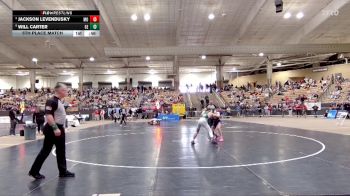 A 106 lbs 5th Place Match - Jackson Levendusky, Montgomery Central High School vs Will Carter, Greenbrier High School
