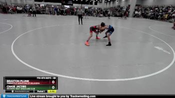 88 lbs Champ. Round 2 - Chase Jacobs, Michigan West Wrestling Club vs Braxton Plunk, Threestyle Wrestling Of Oklahoma