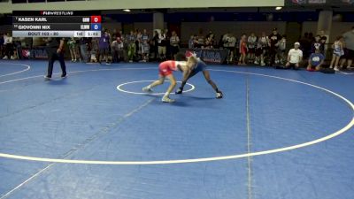 80 lbs Champ. Rd Of 16 - Kasen Karl, Greater Heights Wrestling vs Giovonni Nix, Englewood Live Wire Wrestling Club