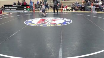 70 lbs Quarterfinal - Anthony Lovato, Summit Wrestling Academy vs Jensen Kappes, Bison Wrestling Club
