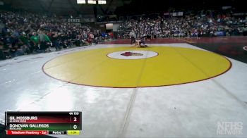 4A 150 lbs Quarterfinal - Gil Mossburg, Glacier Peak vs Donovan Gallegos, Richland