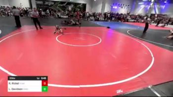 55 lbs Quarterfinal - Roan Rickel, Team Aggression vs Lincoln Davidson, Sons Of Atlas