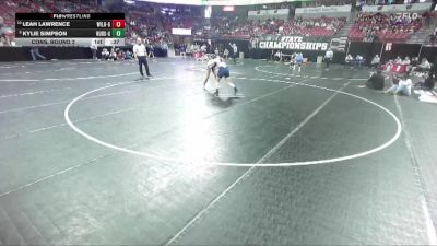 Girls 138 lbs Cons. Round 2 - Leah Lawrence, Wisconsin Lutheran-Girls vs Kylie Simpson, Hudson-Girls