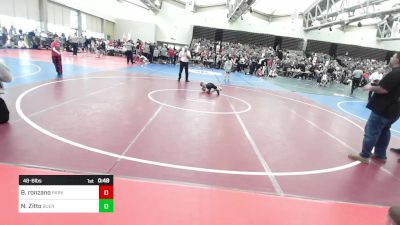 48-B lbs Semifinal - Blain Ronzano, Parkland vs Nico Zitto, Buena Braves