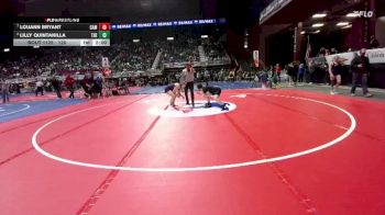 120 lbs Quarterfinal - LouAnn Bryant, Campbell County vs Lilly Quintanilla, Thermopolis