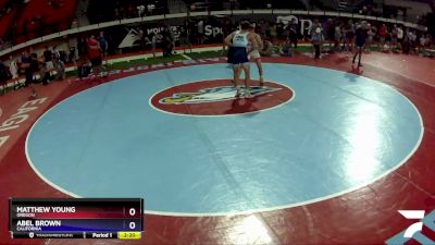 145 lbs Quarterfinal - Matthew Young, Oregon vs Abel Brown, California