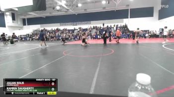 157 lbs Cons. Round 6 - Kamrin Daugherty, Yucaipa Thunder Wrestling Club vs Julian Solis, Church Boyz