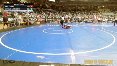 90 lbs Round Of 16 - Abel Corns, Team North Stars vs Michael Lozano Iii, Valley Elite Wrestling