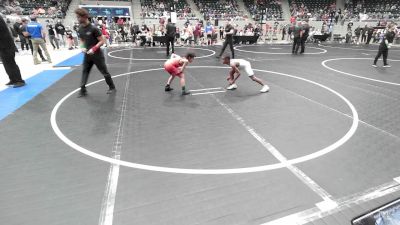 76 lbs Quarterfinal - Ke'Shawn Hugger, Tulsa Blue T Panthers vs Mari Gayman, Claremore Wrestling Club